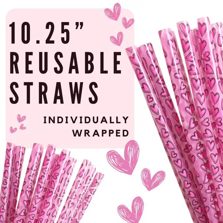 Sip Sleeves ~ Insulated Cup Sleeves and Drink Accessories - Wholesale Drinking Straw - 9" Fun Reusable Drinking Straws Ind. Wrapped for Resale11