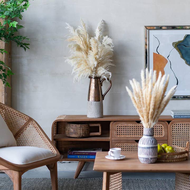 A&B Home Group Inc. - Wholesale Artificial plant - 8x1.2x27.5"H 6pc/Bag Taupe Pampas Grass Cluster3