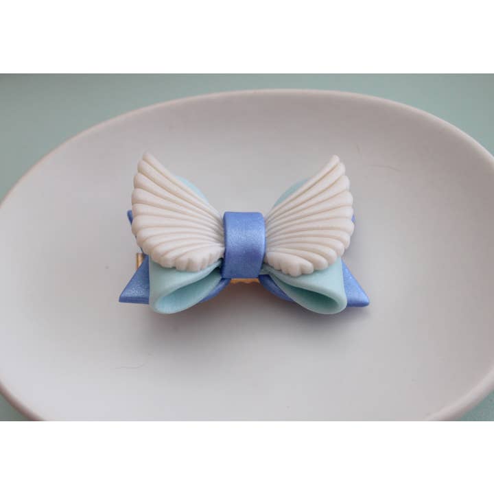 Sweets & Pearls – Großhandel Haarclip – Damen – Polymer Clay Pastell Engel Schleifen Haarspange1