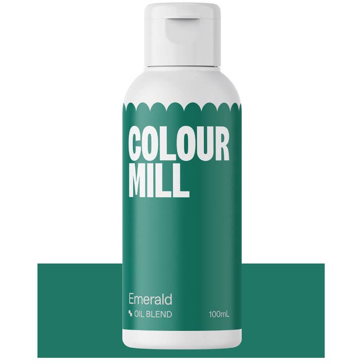 Colour Mill Oil Blend Food Color, 100 Milliliters, Emerald for wholesale by Cake Supply Imports