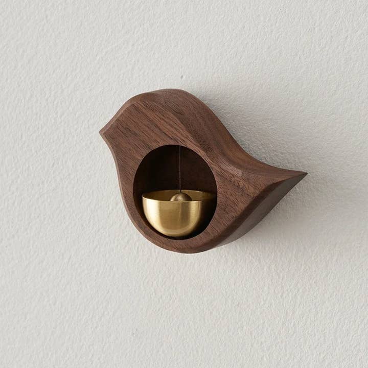 Buddha Ayurveda - Wholesale Bell - Wooden Bird Doorbell - Vintage Outdoor Magnetic Chime0