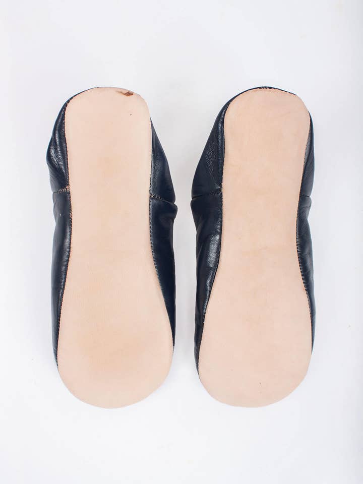 Bohemia Design - Wholesale Slippers - Men's - Moroccan Men's Babouche Slippers, Indigo