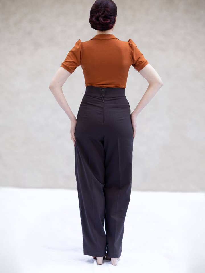 Gabriele Sabe - Wholesale Pants - Women's - Brooke, wide pants with a broad waistband1