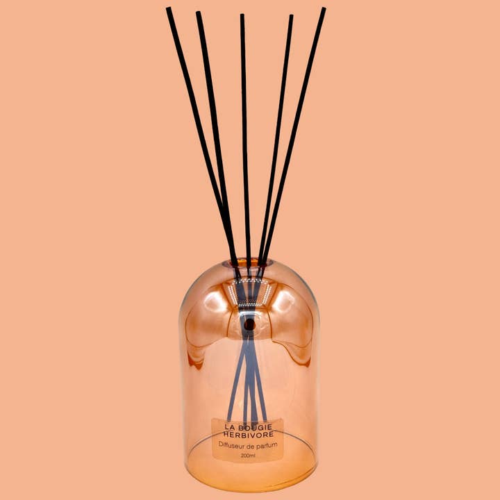 Diffusore in vetro a goccia "Ambra" 200 ml per la vendita all'ingrosso da parte di LA BOUGIE HERBIVORE