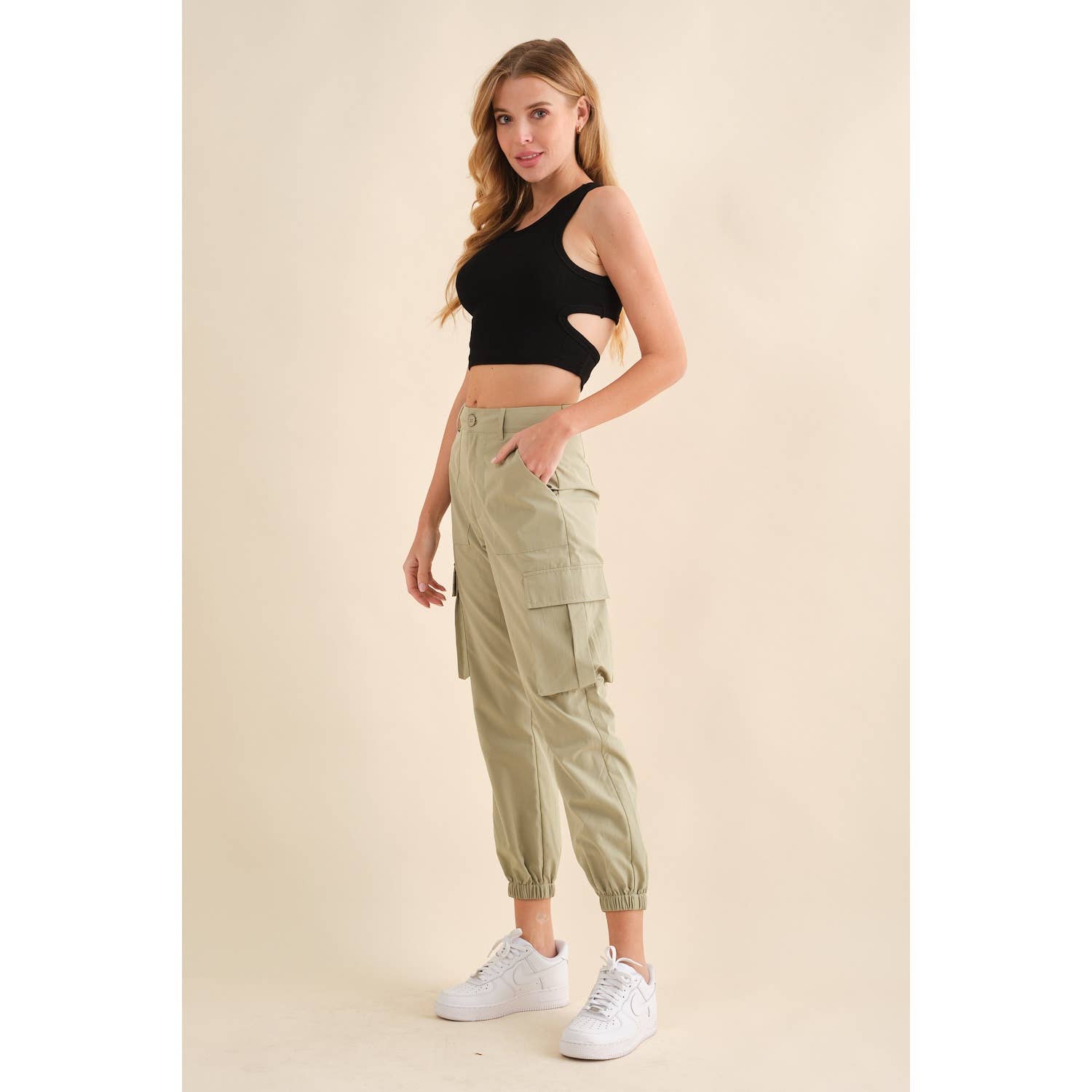 Hersy - Wholesale Athletic Sweatpants/Joggers - Women's - Cargo Jogger Pants-HP00295