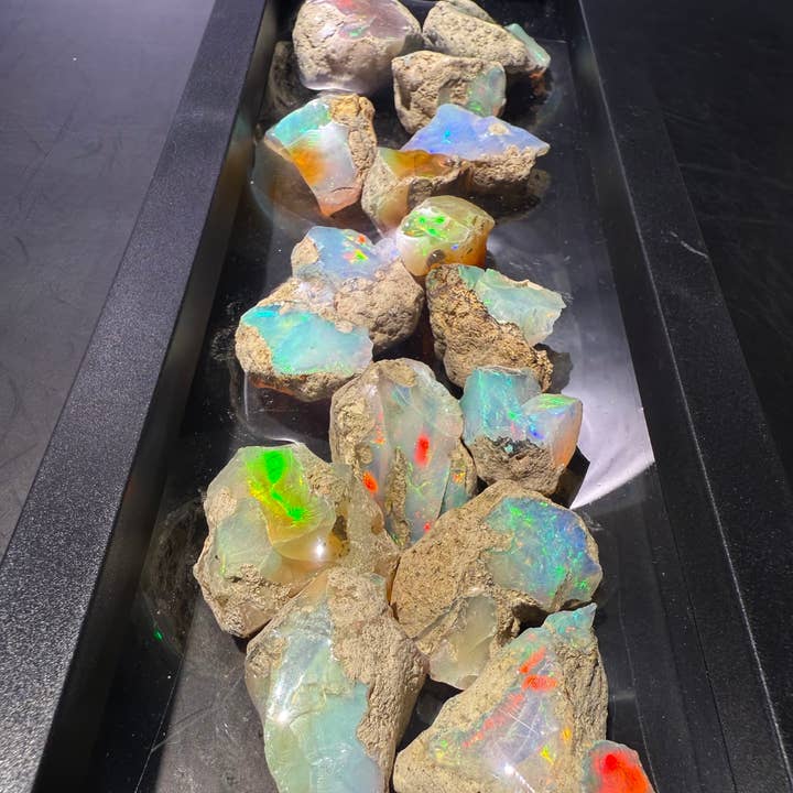 Welo Opal Rough – 102.40 g Lot (16 pcs) – Natural Ethiopian for wholesale by Modeeq Gems