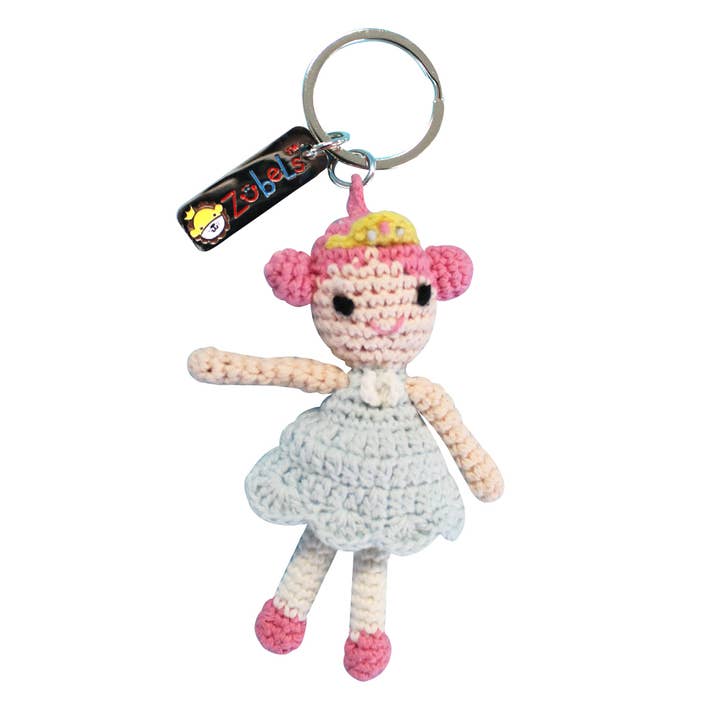 Petit Ami & Zubels - Wholesale Keychain - Kids - Princess Crochet Key Chain