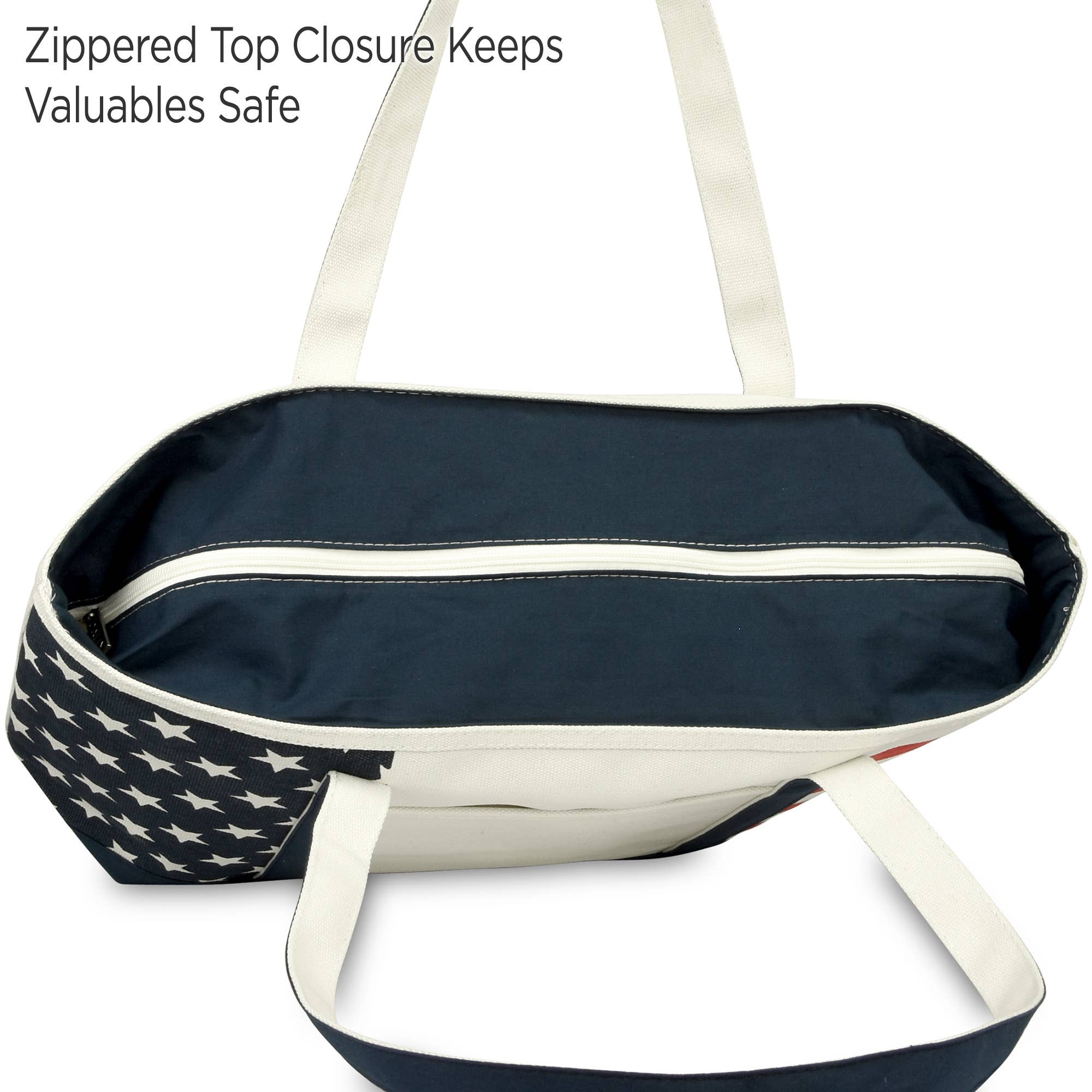 Dalix - Wholesale Tote bag – Women's - Dalix 23" Premium Striped Tote Bag45