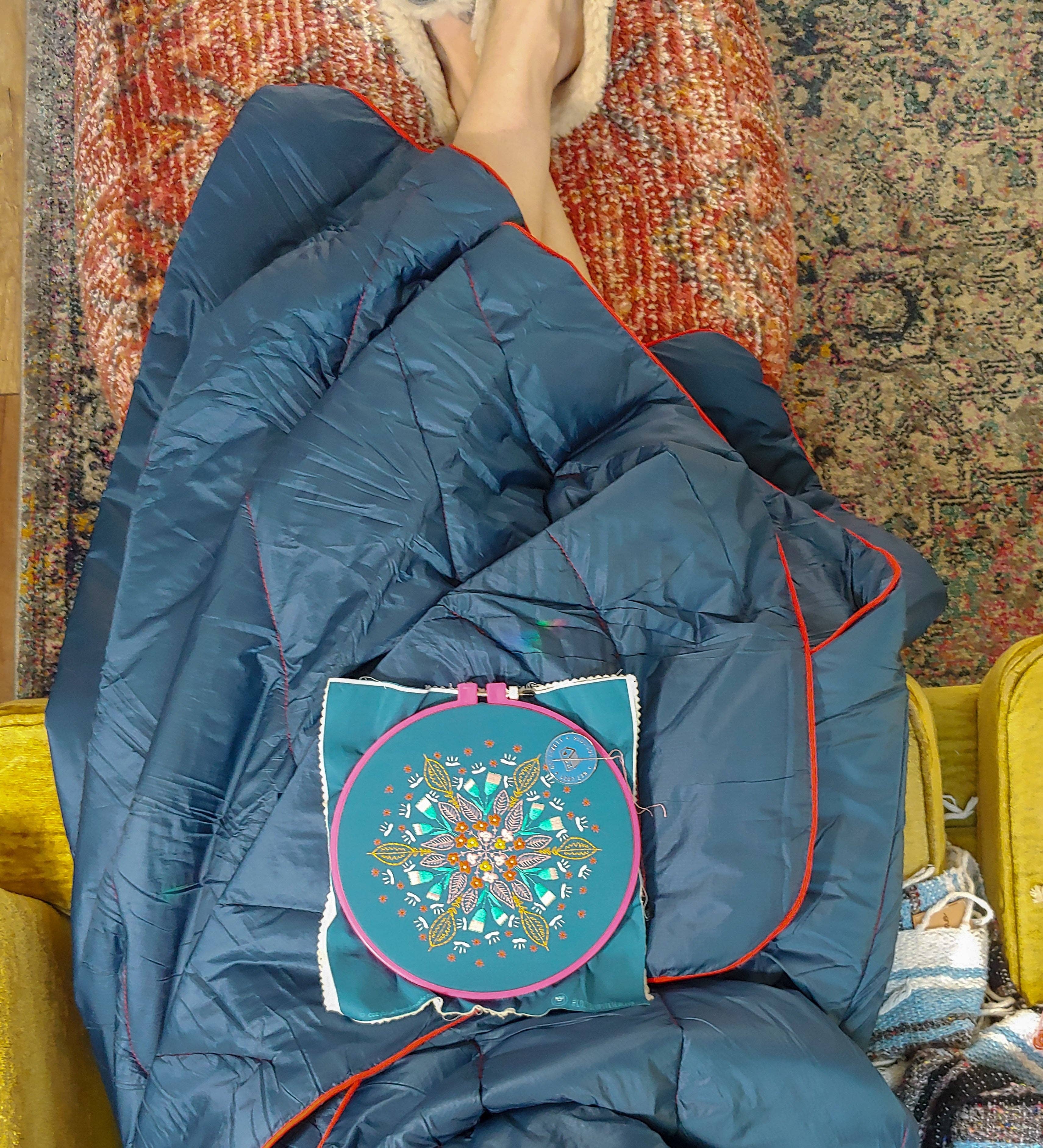 cozyblue handmade - Wholesale Embroidery/Cross Stitch Supplies - floral burst embroidery kit [last chance!]7