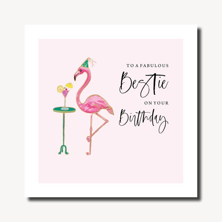 Anniversaire de meilleure amie | Amour tacheté | Cartes d'anniversaire avec des animaux pour la vente par Marina B