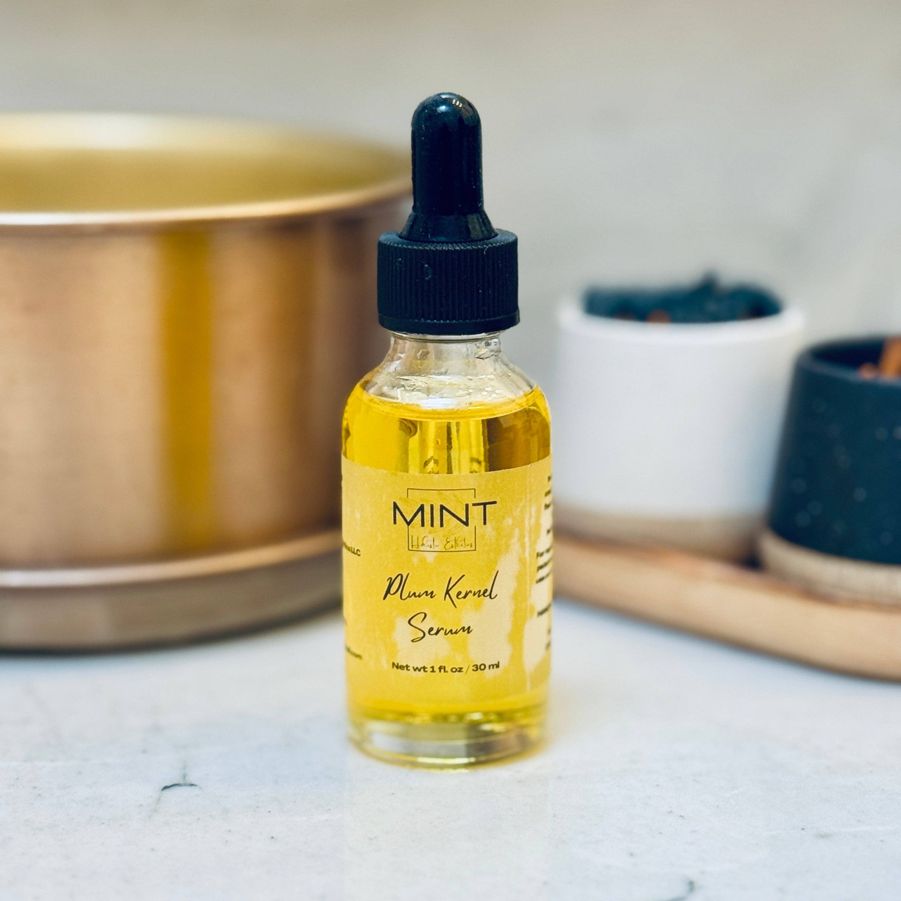 Mint Made Artisan Soaps and Holistic Skincare - Wholesale Facial Serum/Concentrate - Organic Plum Kernel Oil Serum | Nourishing Serum2