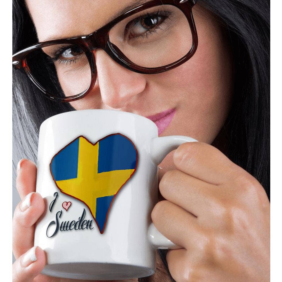 3dRose - Vendita all'ingrosso Tazza - 3dRose, Bandiera Svedese a Forma di Cuore e Testo I Love Sweden, Tazza9