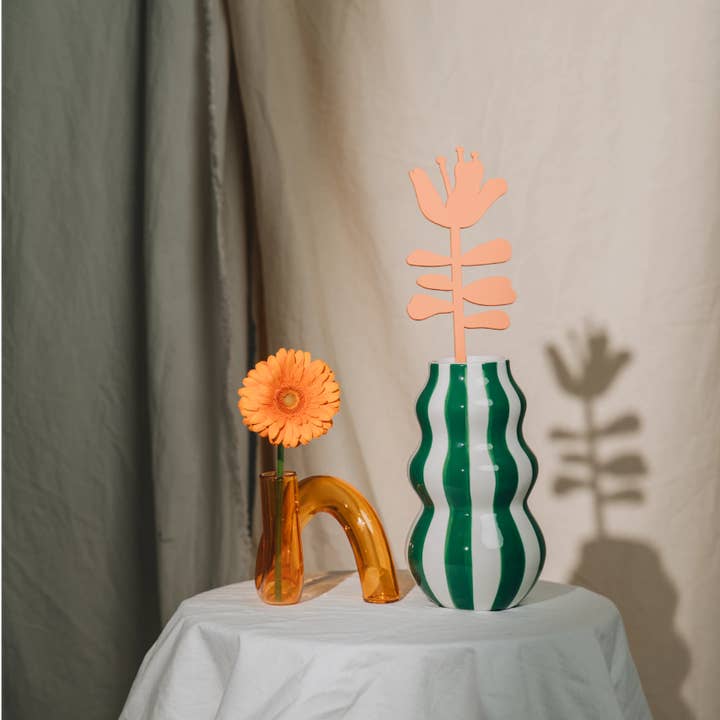 milin - Wholesale Decorative Figurine - HIBISKUS Wooden Flower Decor, housewarming Gift, Home Art1