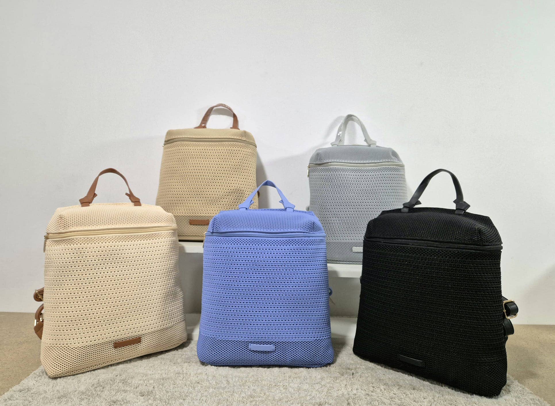 MIA LAROUGE - Wholesale Backpack - Women's - BACKPACK BAG. FABRIC MATERIAL. SPRING-SUMMER SEASON4