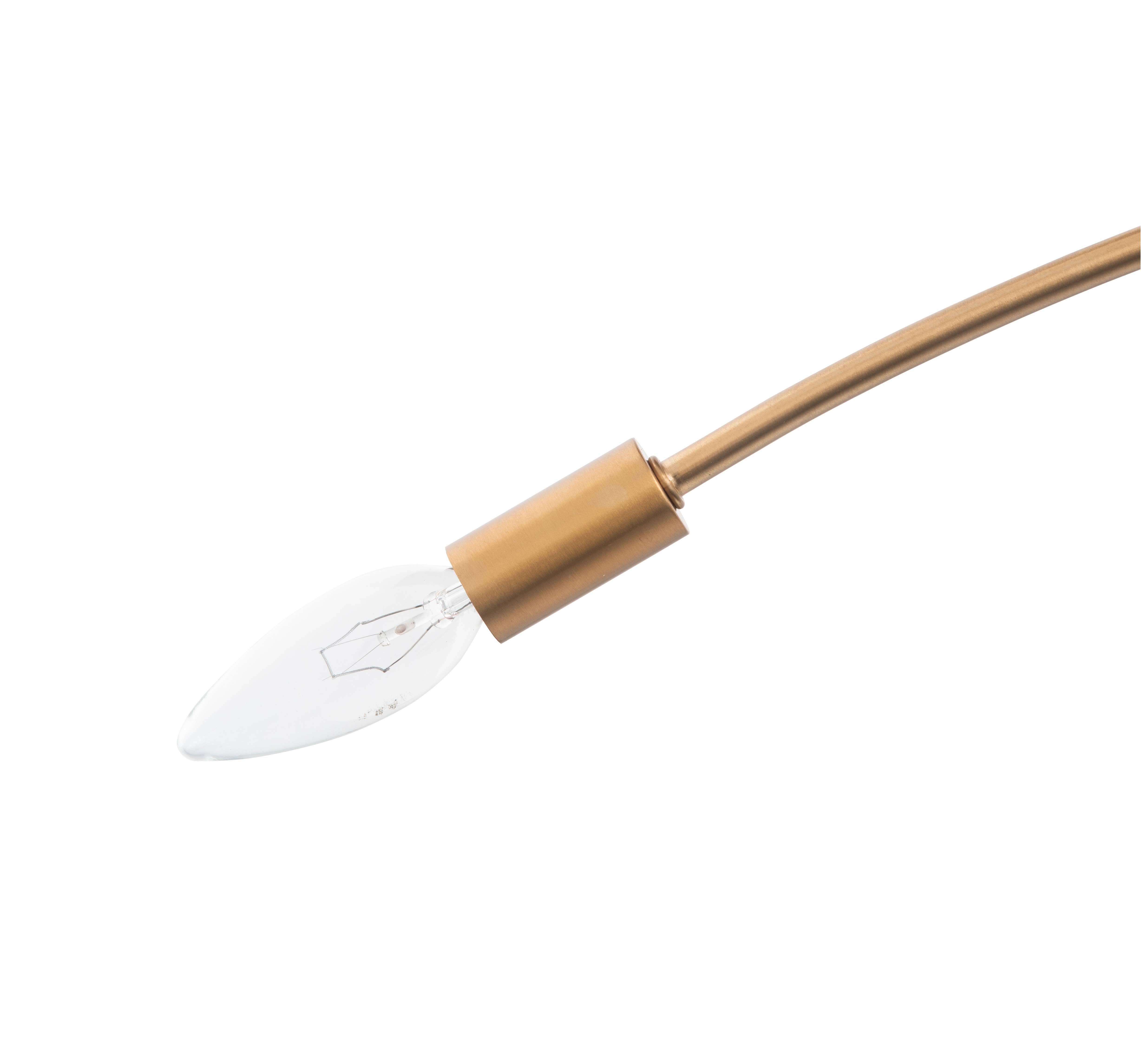 Brio Lighting - Wholesale Chandelier/Hanging Light - Sale - Nimbus Modern Arched Gold 6-Light Ceiling Chandelier6