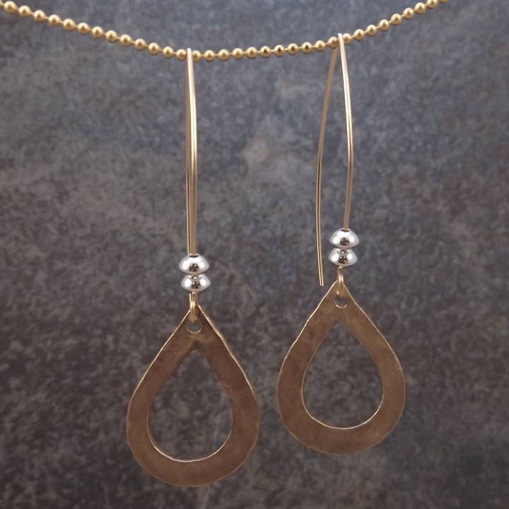 Abigail - Gold Teardrop Earrings for wholesale by Felicity Jewelry Designs