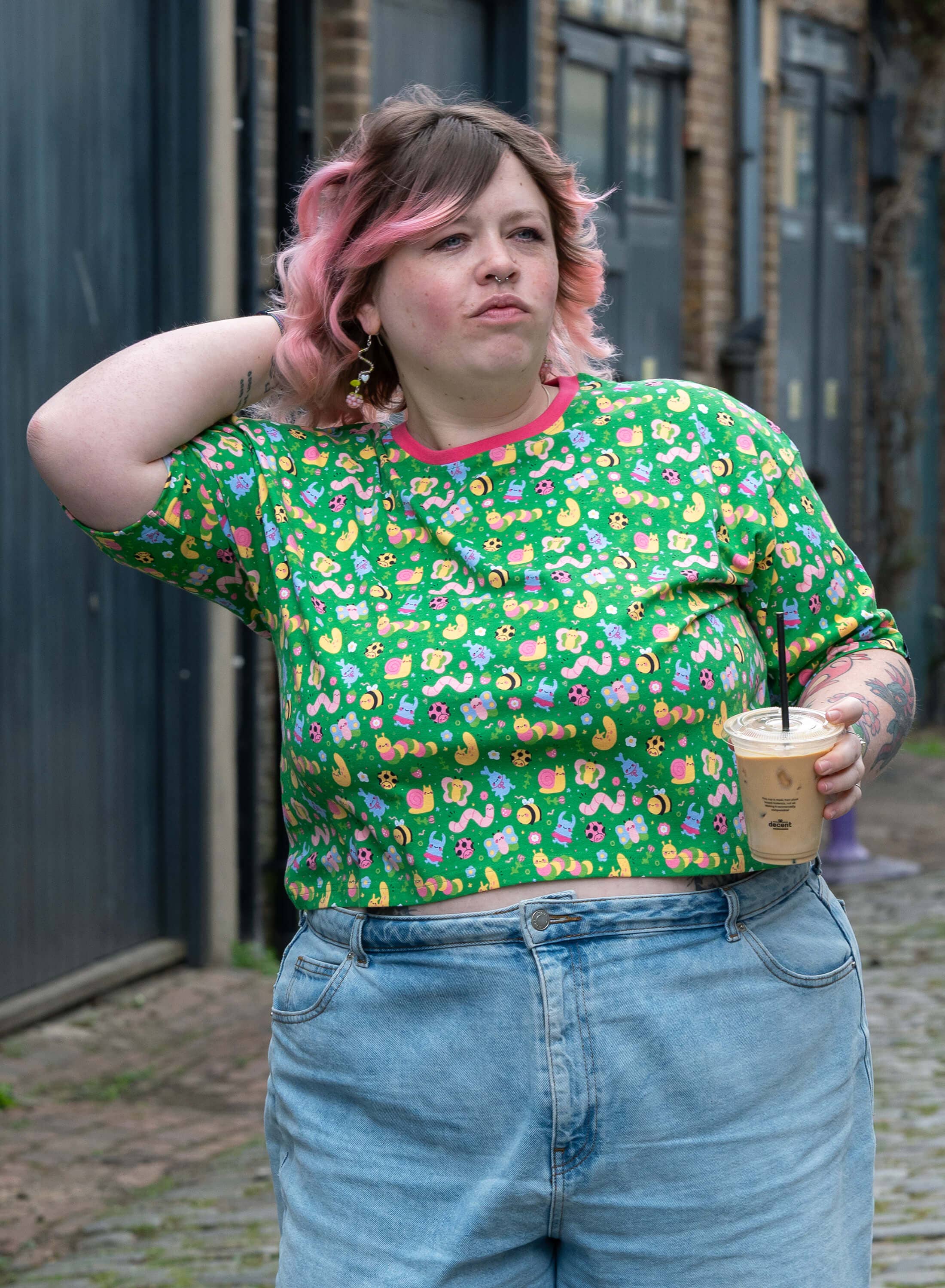 Rebel Romance – wholesale T-shirt – women's – Rebel Romance x Dipstick Store Bugs Cropped Boxy Tee8