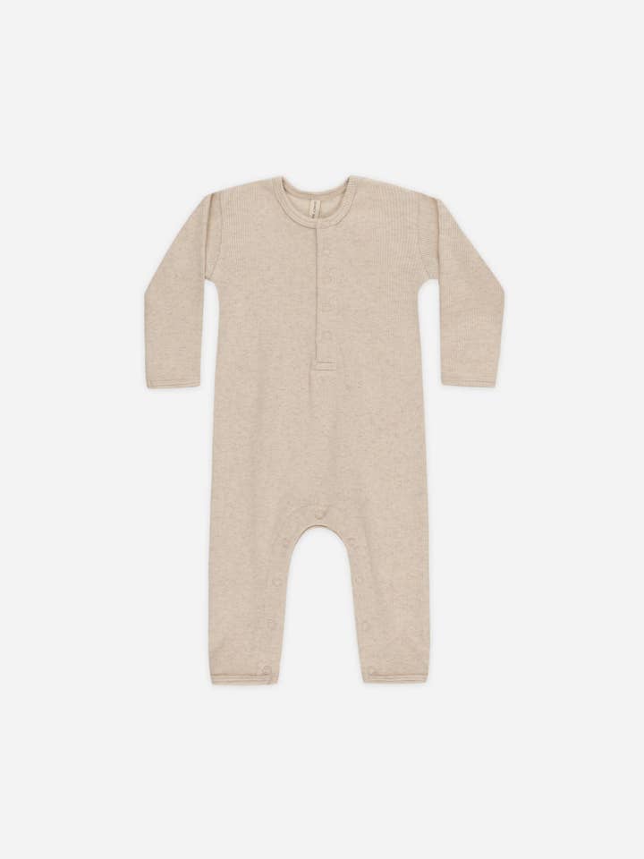 Quincy Mae - Wholesale Jumpsuit - Baby - Ribbed Baby Jumpsuit Taupe