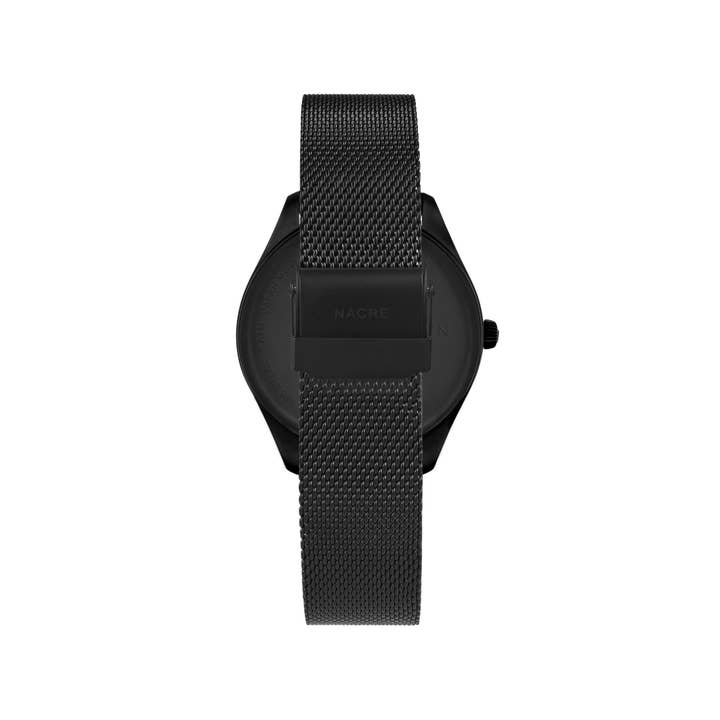 Nacre - Vendita all'ingrosso Orologio da polso - Donna - Nacre Lune Eclipse Orologio - Nero Opaco - Nero Matte Mesh
