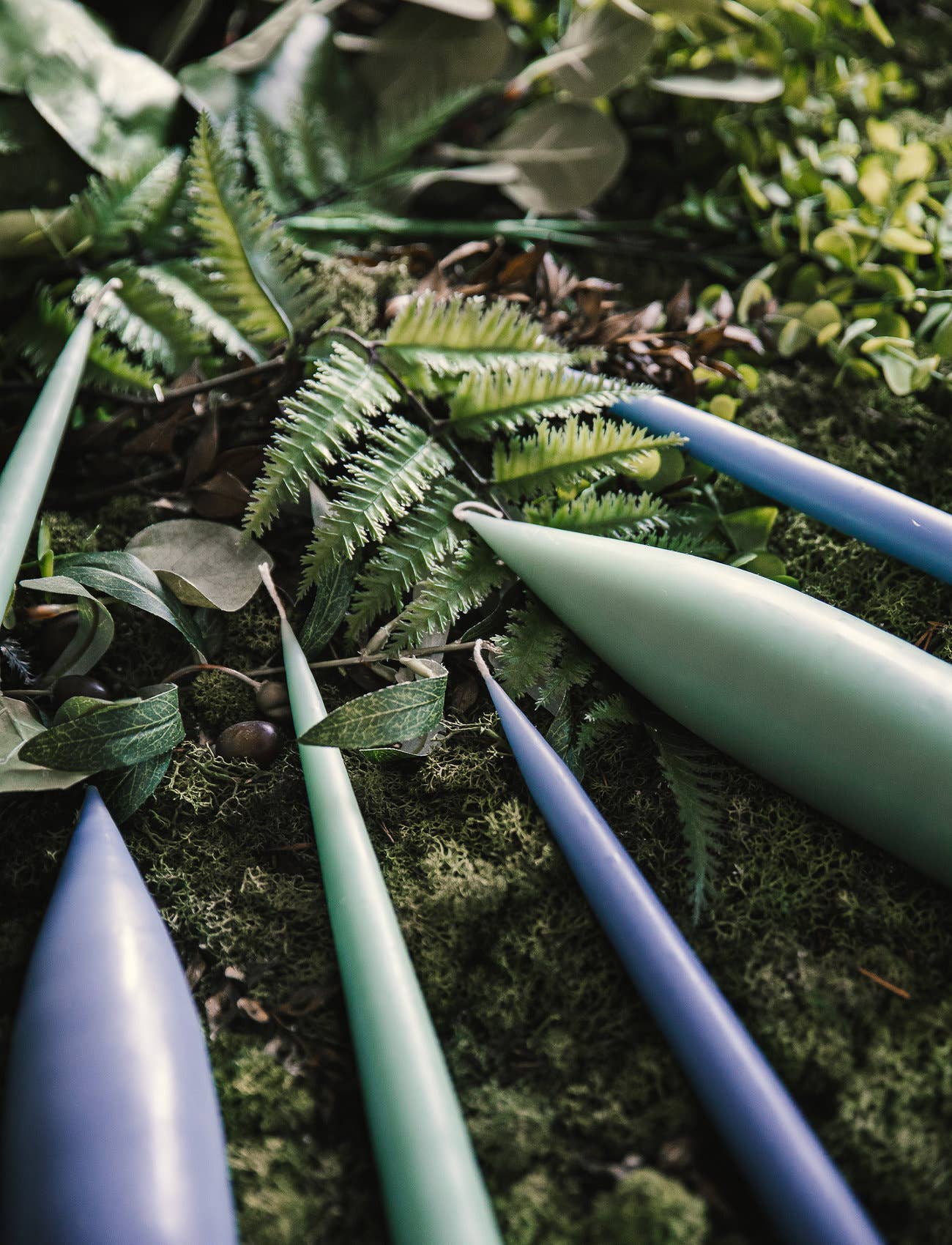 Twilight Collection - Wholesale Tapered Candle/Candlestick - Blue Grey Danish Taper Candle | 12 Pack3