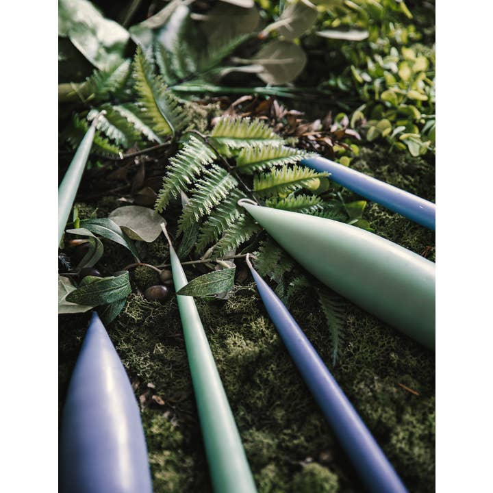 Twilight Collection - Wholesale Tapered Candle/Candlestick - Blue Grey Danish Taper Candle | 12 Pack3