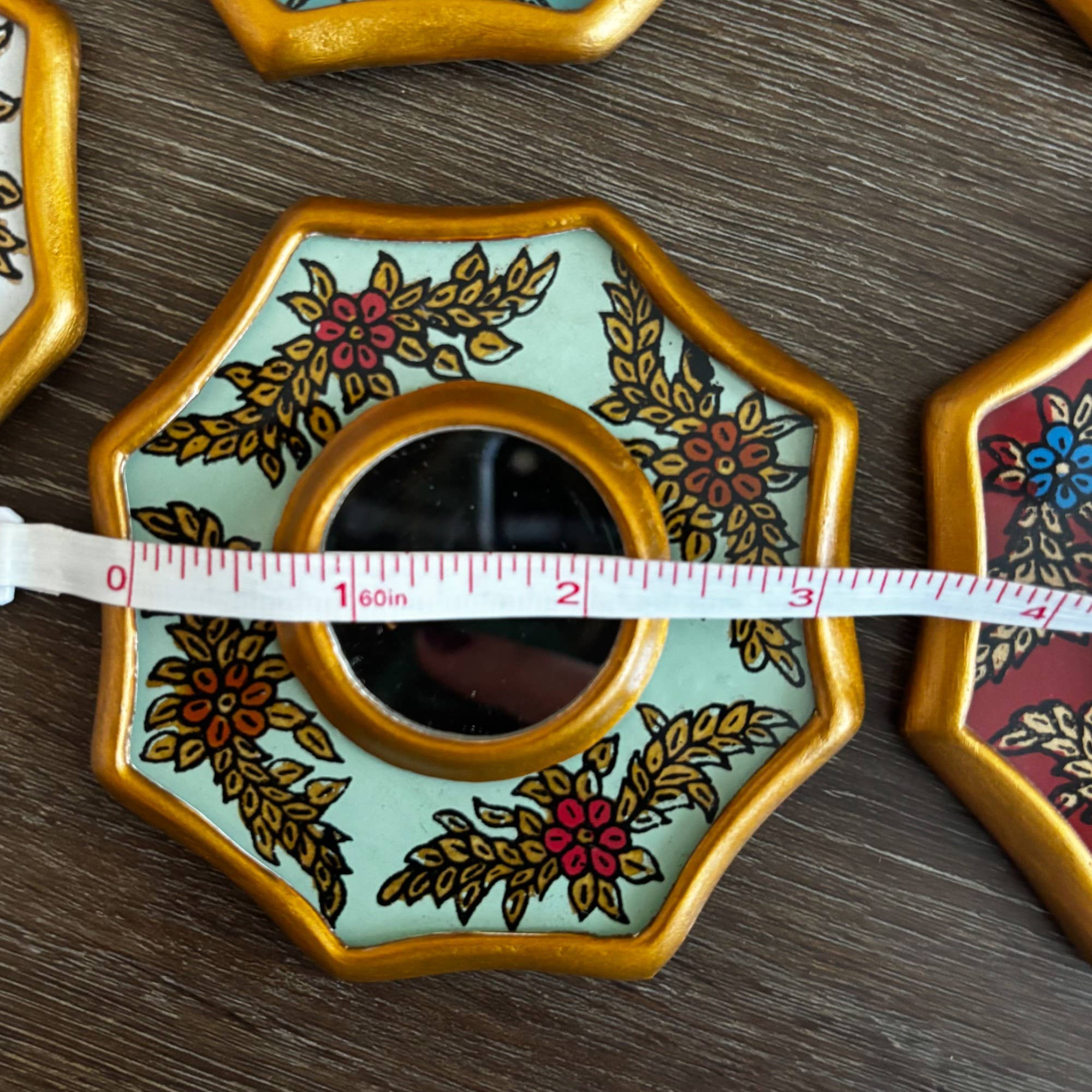 Zoe Artcrafts Corp. - Wholesale Wall Mirror - Handmade Decorative Peruvian Mirrors 3" - Home Decor13