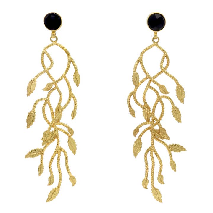 Pendientes Maranta Negro para venta al por mayor de ACUS