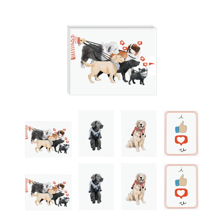 Lot de 8 assortiments pour amoureux des chiens pour la vente par Ramus & Co.