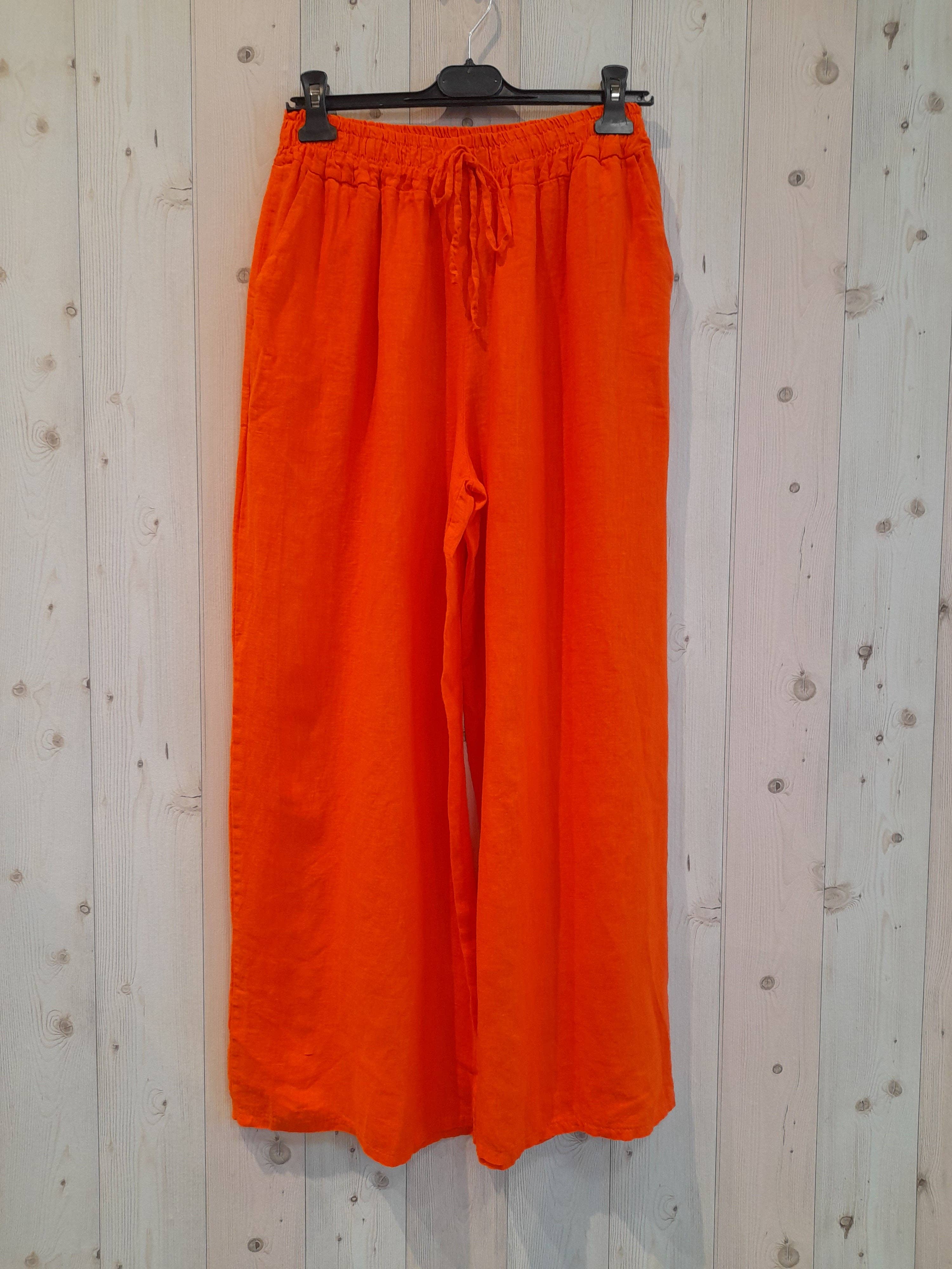 Linen & More - Vente Pantalon – femme - REF 15837 PANTALON DROIT 100 % LIN14