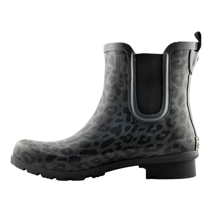 ROMA BOOTS – wholesale Regnstövlar - Dam – CHELSEA MATT LEOPARD KVINNORS REGN STÖVLAR