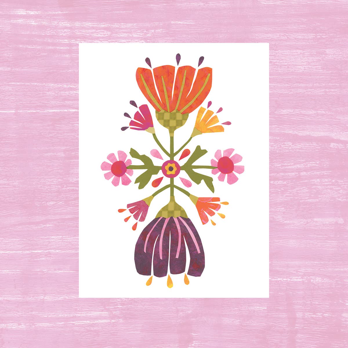 Kim Dettmer Art - Wholesale Everyday Greeting Card - Scandinavian Floral Card – Blank, Modern & Uplifting0