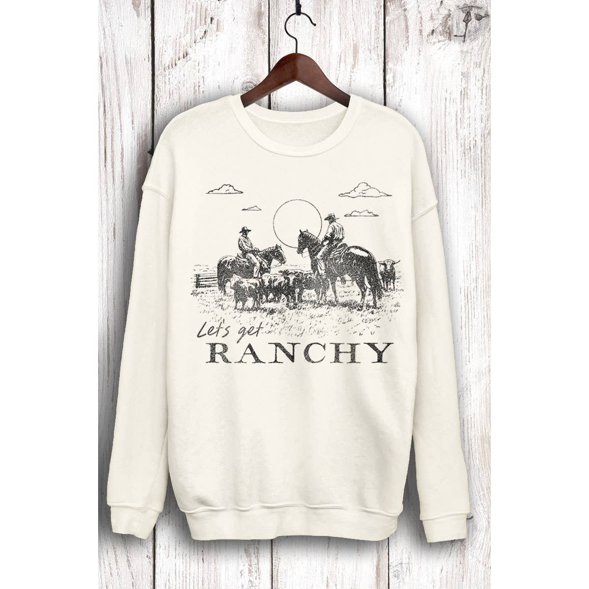 HRTandLUV - Wholesale Sweatshirt - Women's - LET'S GET RANCHY MINERAL SWEATSHIRTS1