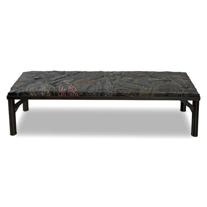 Black DECOR | COWBOY BOOT BENCH for wholesale on Faire2