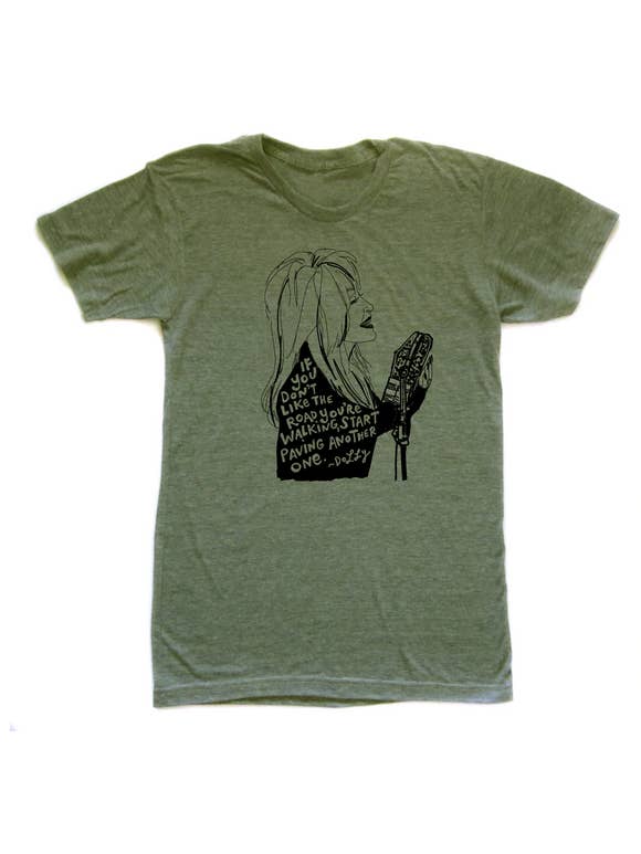 Megan Lee Designs - Wholesale Screen Printed T-Shirt - Women's - Dolly quote Screen printed : Unisex TriBlend Soft Tee