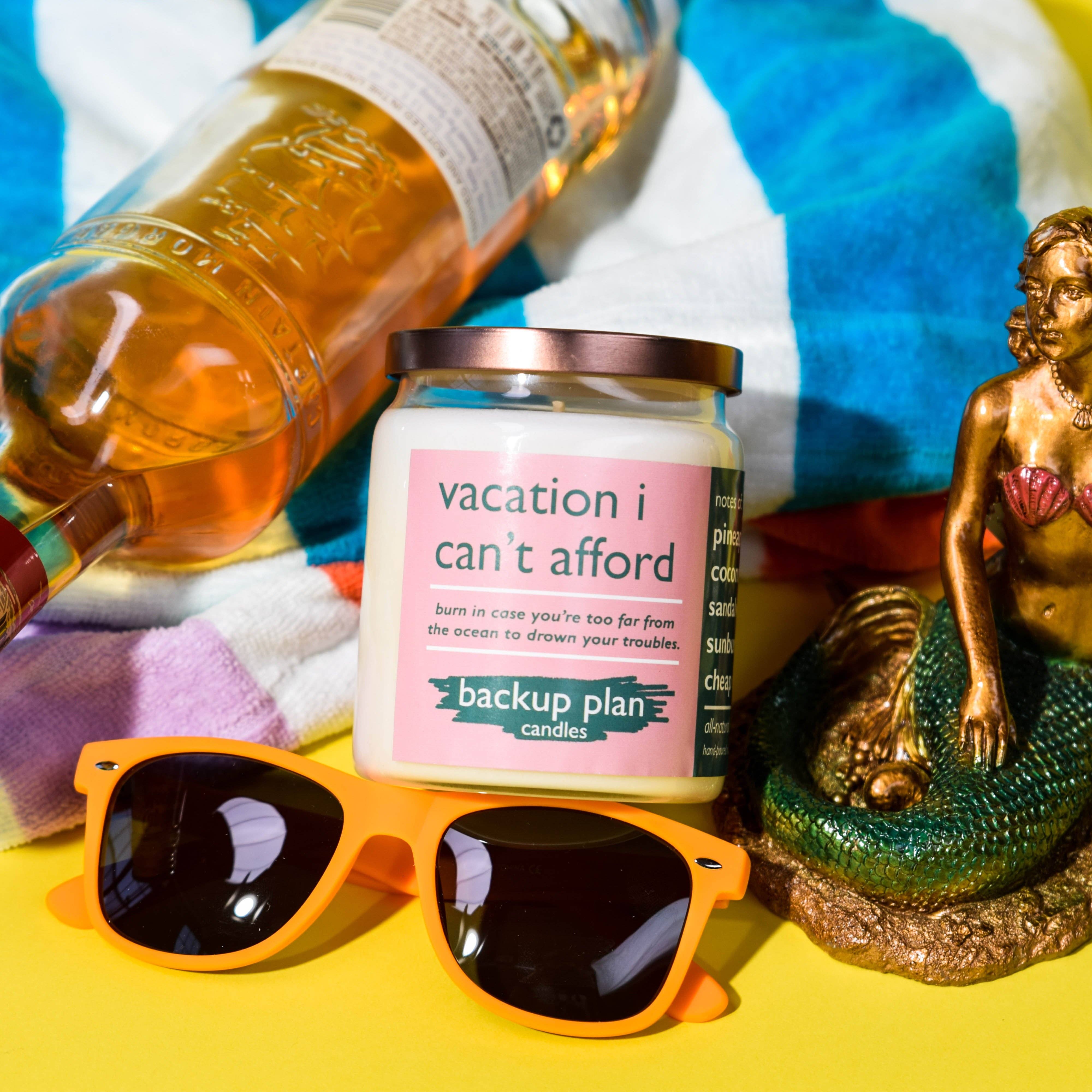 Backup Plan Candles - Wholesale Jar/Filled Candle - vacation i can't afford8