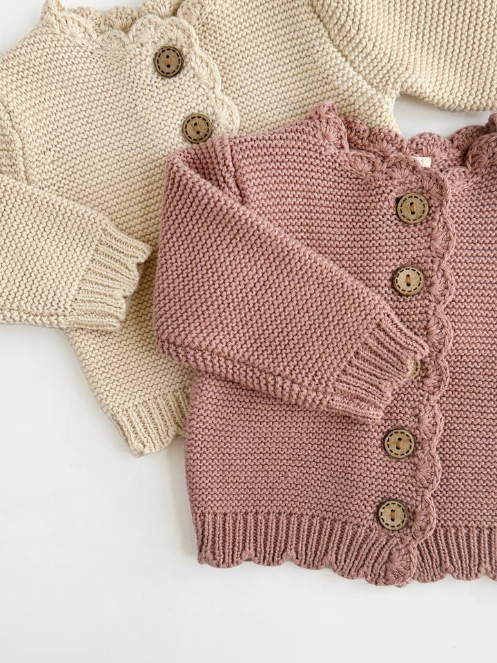 OLIVE & CRADLE – cardigan - Bebé por atacado – Cardigan de Algodão Tricotado para Bebé Crianças | Sophia Cardigan3