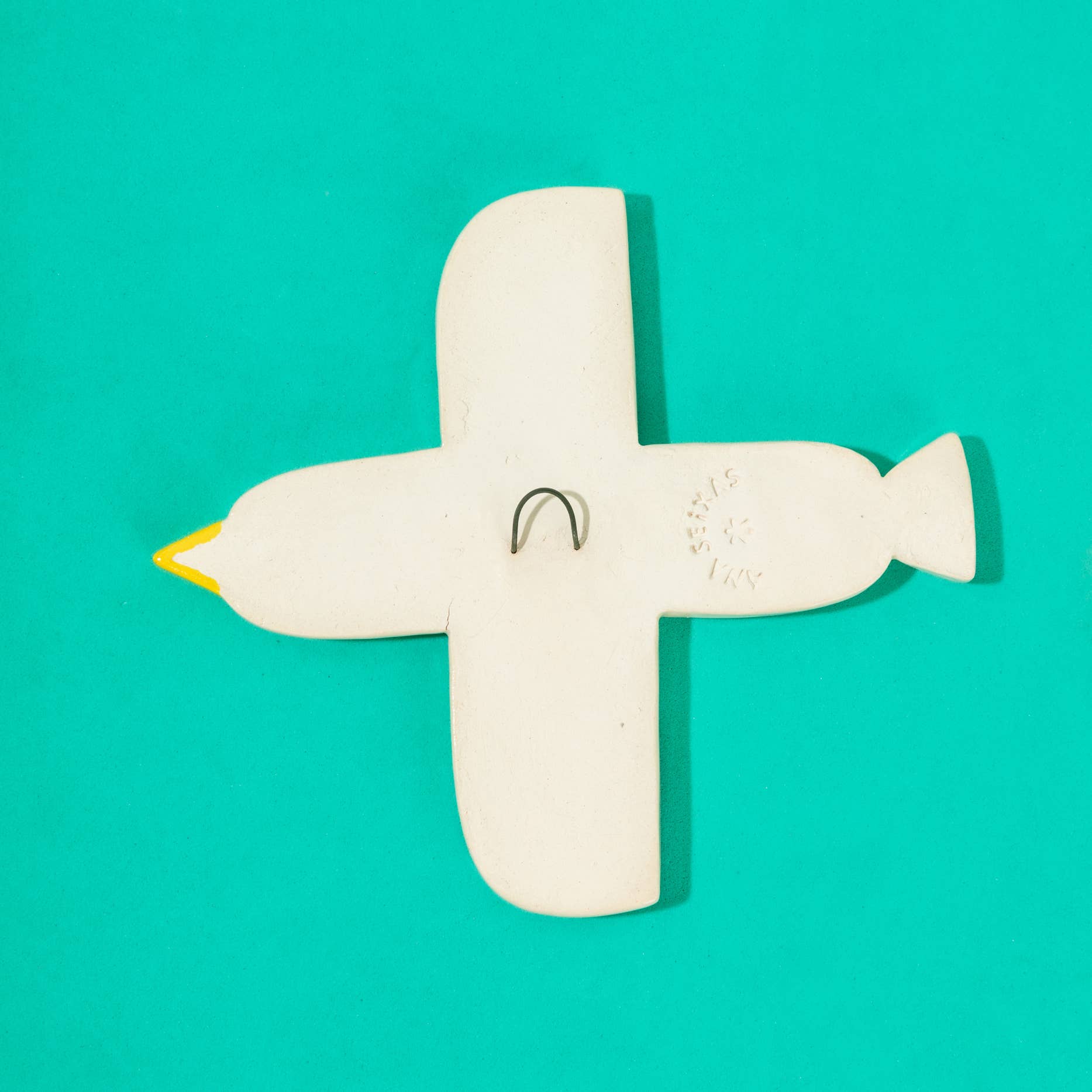 Ana Seixas - Wholesale Ornament - Bird Teal / Ceramic Hanging2