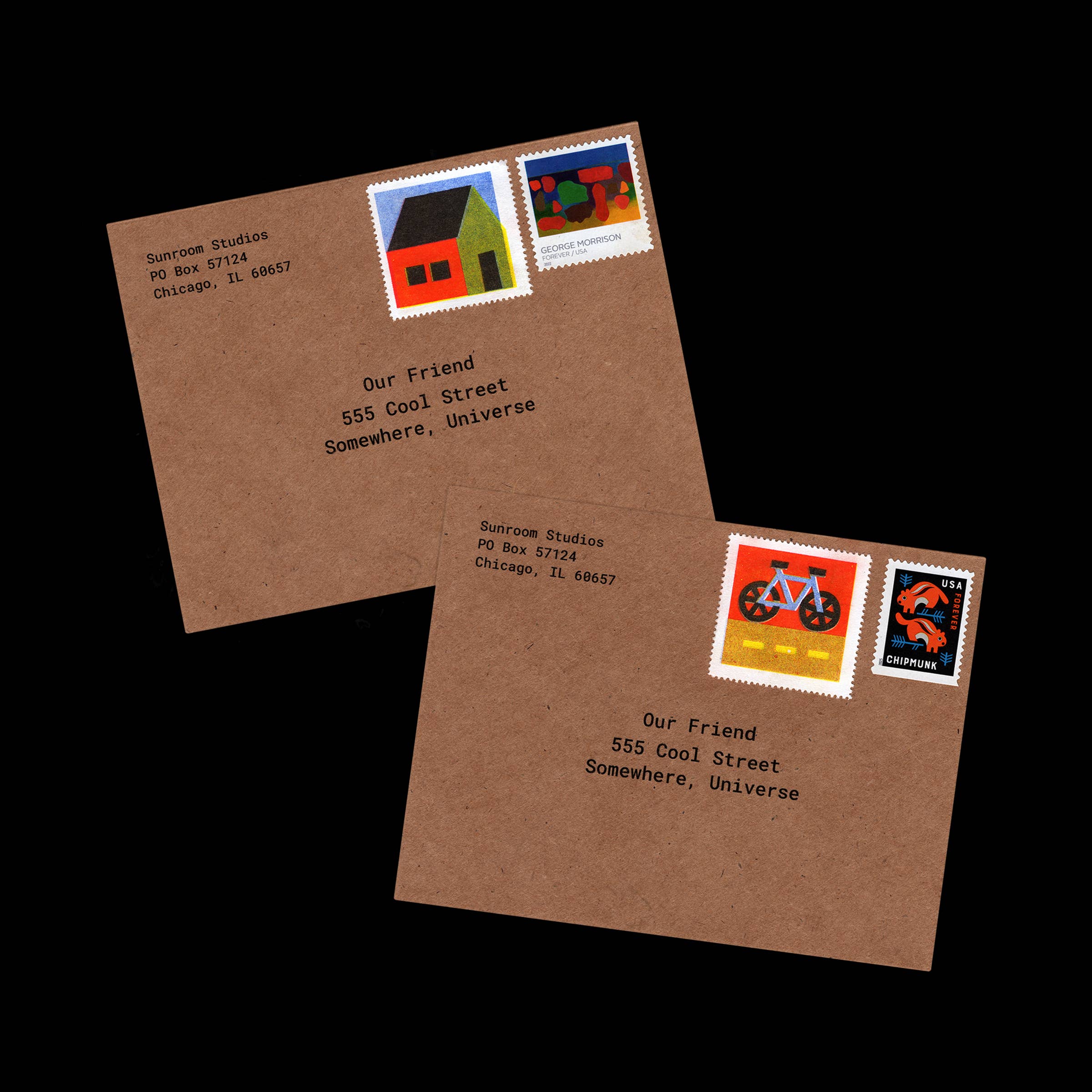 Sunroom – wholesale Rubber/decorative stamp – Risograph Printed Decorative Stamps2