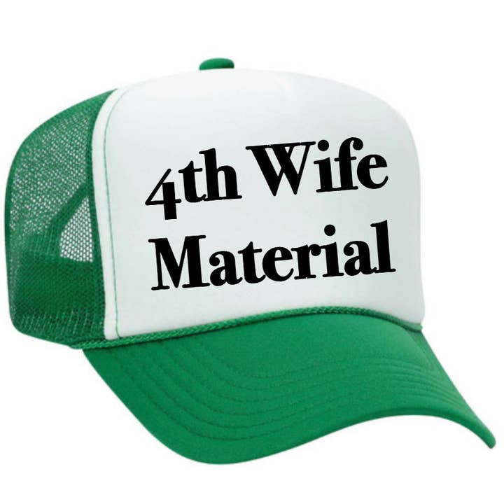 Inappropriate Trucker Hats - Venta al por mayor Gorra trucker - Mujer - Gorra de camionero 4th Wife Material1