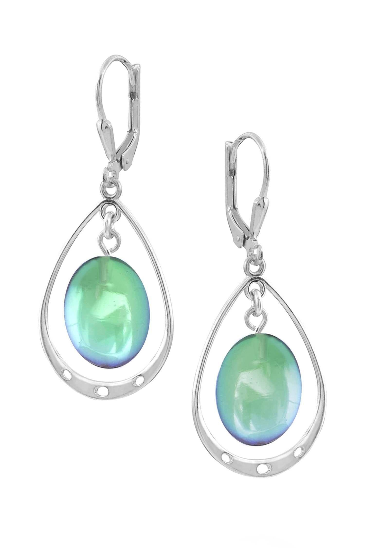 LeightWorks - Vente Boucles d'oreilles pendantes - Boucles d'oreilles ovales avec boucle3