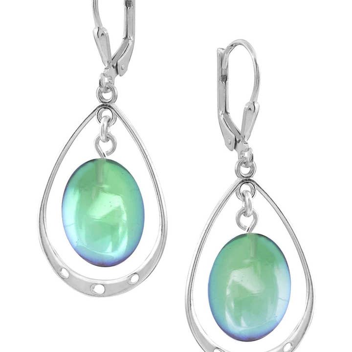 LeightWorks - Vente Boucles d'oreilles pendantes - Boucles d'oreilles ovales avec boucle3