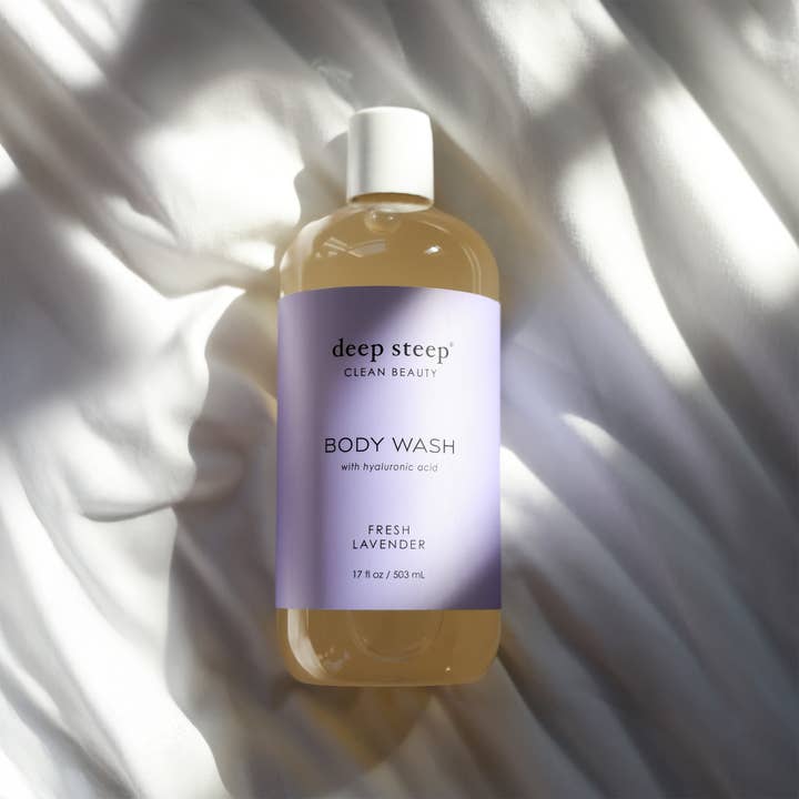 Deep Steep Clean Beauty - Wholesale Body Wash/Shower Gel - Body Wash - Fresh Lavender 17oz
