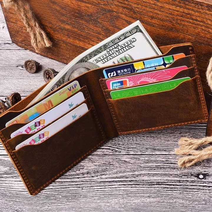 American Leather Goods - Wholesale Wallet - Men's - Leather Wallet, Bifold Wallet, Handmade Wallet for Men