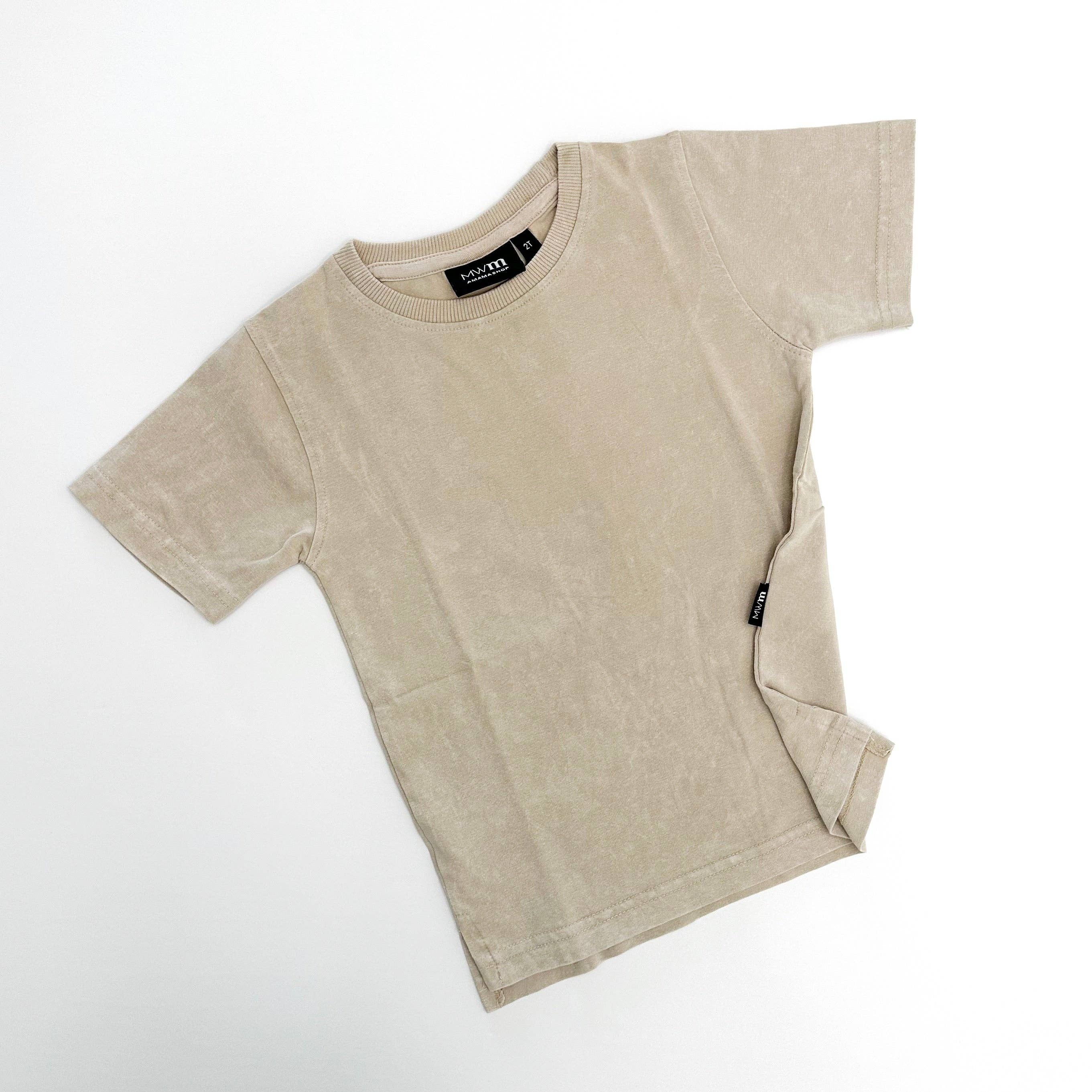 Acid Wash Tee - Neutral for wholesale by Merce and Company