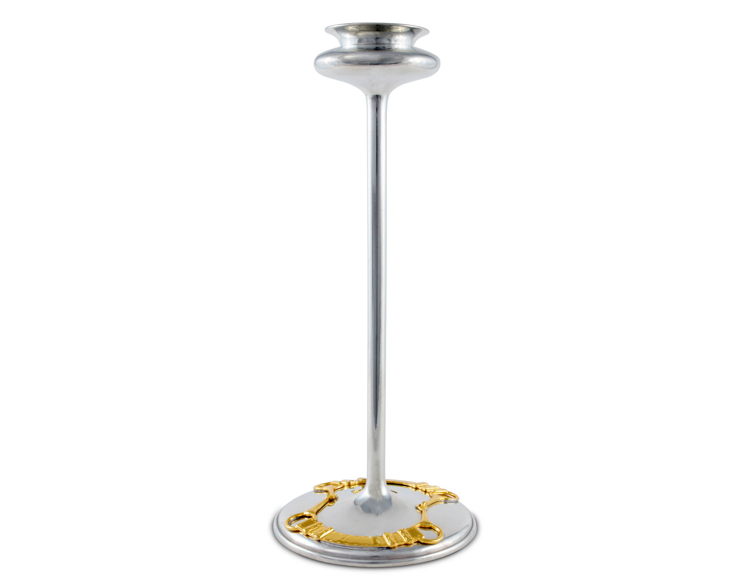 Vagabond House - Wholesale Candle Holder - Golden Equestrian Candlestick Taper / Tea Light0