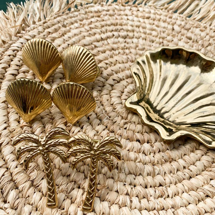 Kayu Living Bali – wholesale Napkin ring – Brass ring palm napkin holder