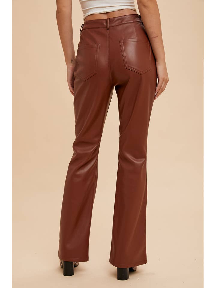 In Loom - Wholesale Broek - Dames - Uitlopende vegan leren broek11