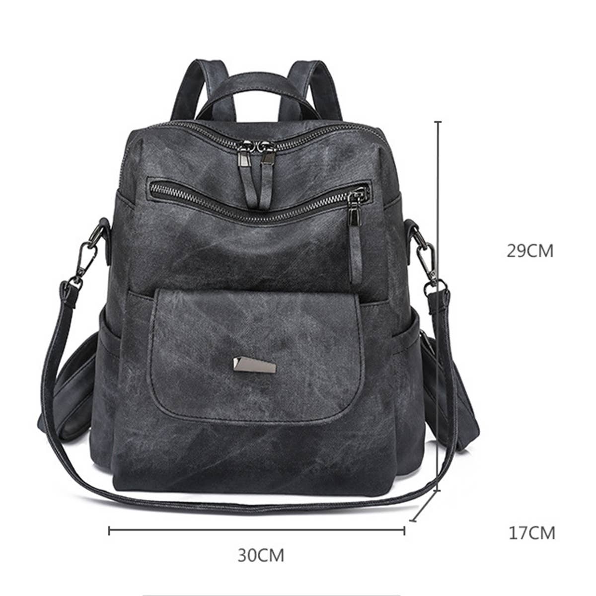 ACCITY - Wholesale Backpack - Women's - WOMEN BACKPACK FASHION LEATHER TRAVEL SHOULDER BAGS_CWAB073012