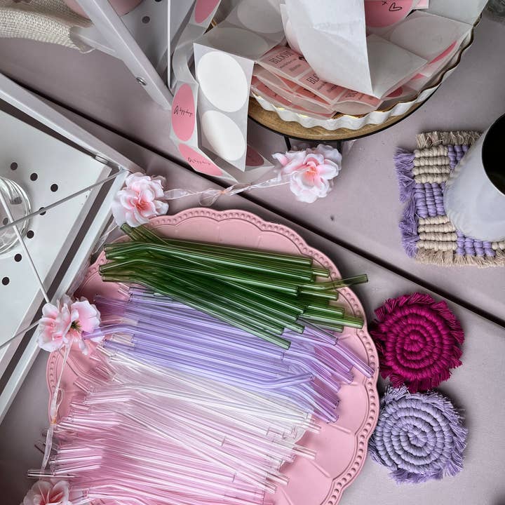 Pacotes de Tampa e Palha de Bambu por atacado de Danielle's Dazzled Gifts