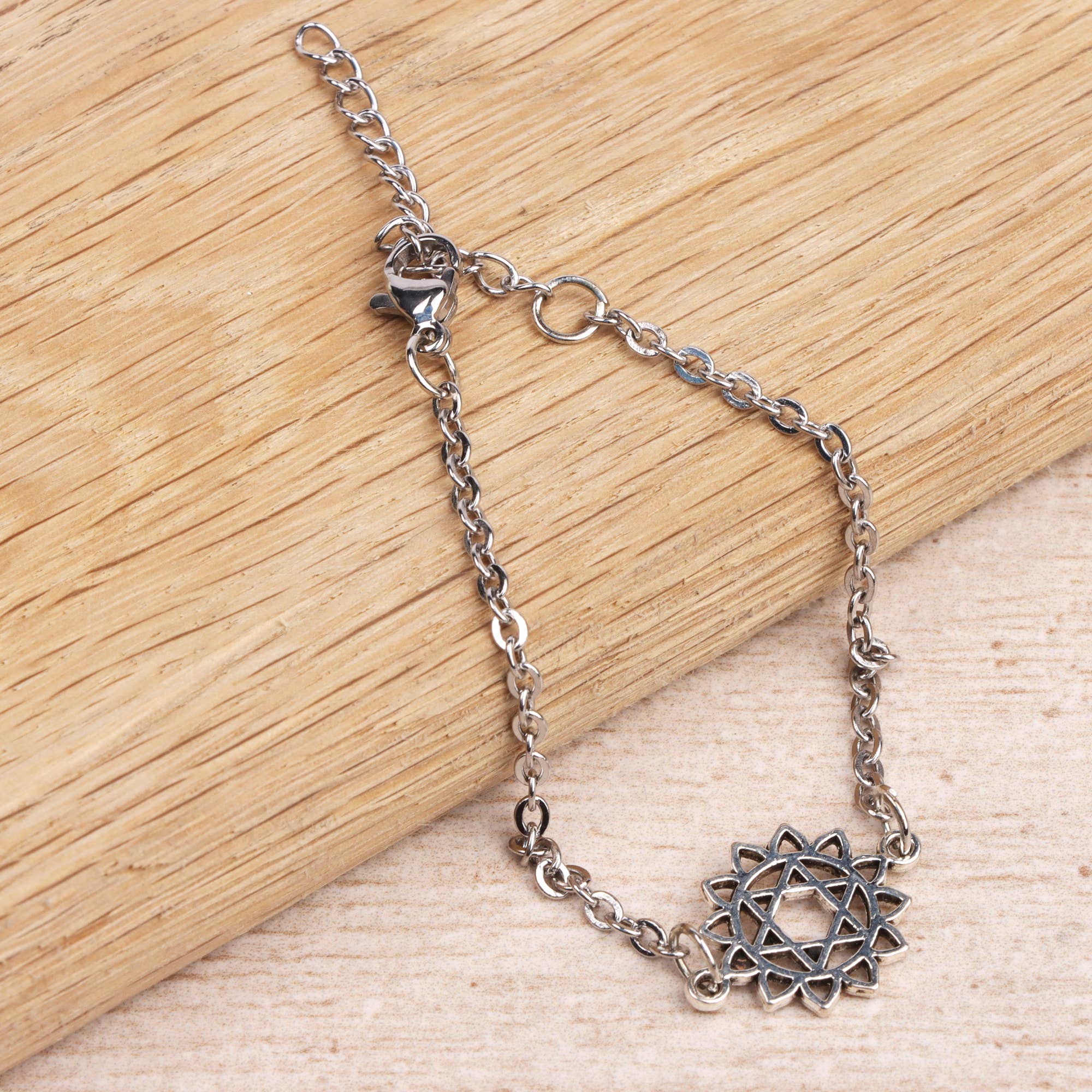 Myga – wholesale Berlockarmband – Seven Chakra-armband med justerbar kedja och chakra-berlock7